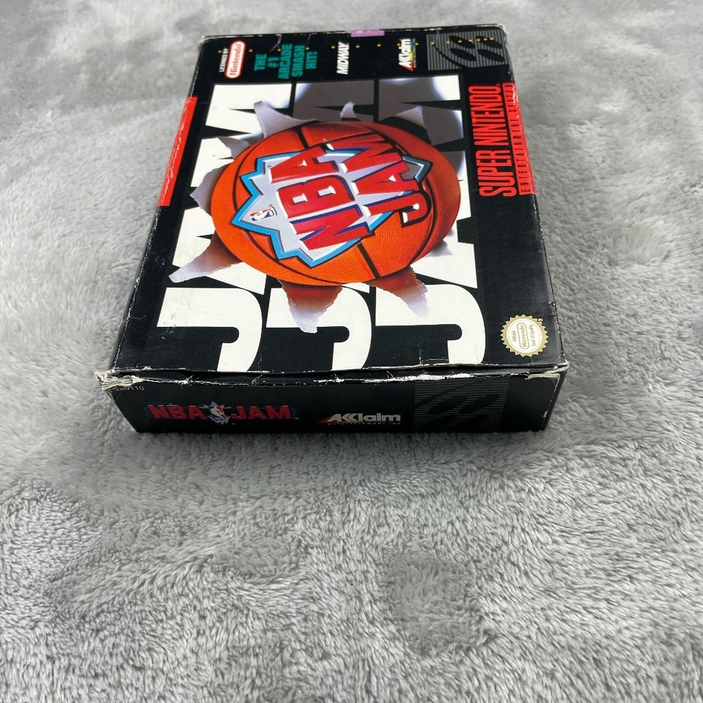 NBA Jam Super Nintendo SNES Authentic Original Tested Vintage Video Game CIB - Picture 12 of 12